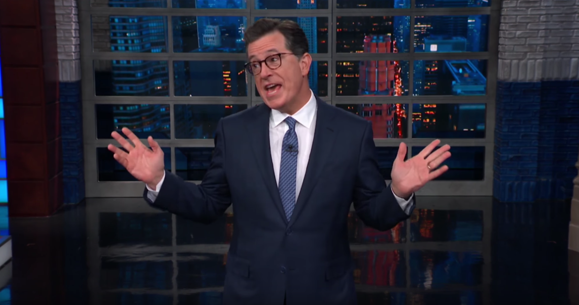 Stephen Colbert Salutes The 1 Unexpected Company Defying Trump's 'Stupid' Obsession