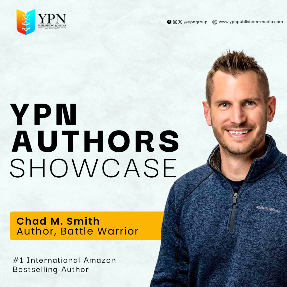 Chad Smith Shines as the Face of YPN Author’s Showcase, Becoming a Trailblazer for Authors and Readers Across the Globe